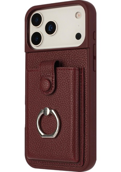 iPhone 17 Pro Max Için Kart Çantası Halka Tutucu Telefon Kılıfı (Yurt Dışından) fiyatları