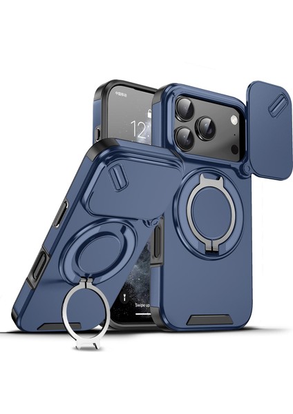 iPhone 17 Pro Için Camshid Yüzük Tutucu Telefon Kılıfı (Yurt Dışından)