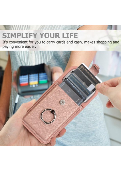 iPhone 17 Pro Max Için Kart Çantası Halka Tutucu Telefon Kılıfı (Yurt Dışından) indirimleri