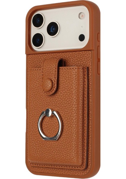 iPhone 17 Pro Max Için Kart Çantası Halka Tutucu Telefon Kılıfı (Yurt Dışından) fiyatları