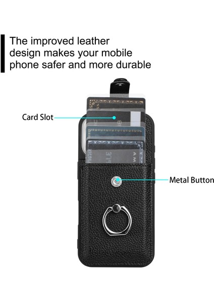 iPhone 17 Için Kart Çantası Halka Tutucu Telefon Kılıfı (Yurt Dışından) modelleri