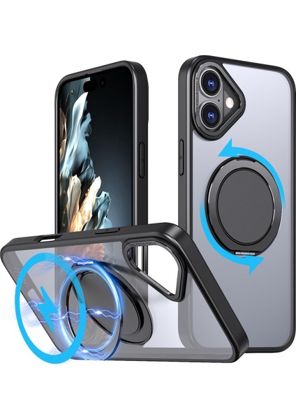 iPhone 16 Plus Için Magsafe Manyetik Tutucu Telefon Kılıfı (Yurt Dışından)
