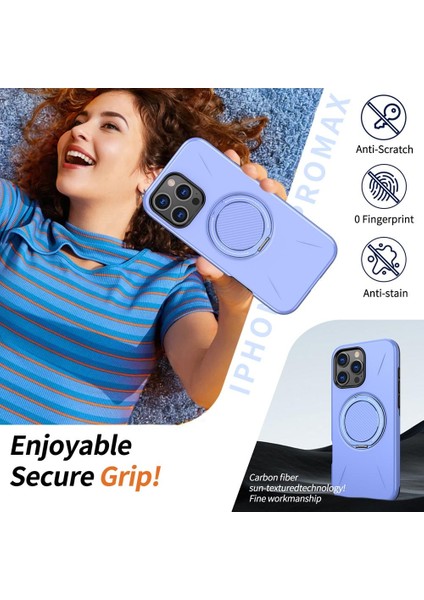 iPhone 14 Pro Max Için Metal Tutucu Magsafe Telefon Kılıfı (Yurt Dışından) modelleri