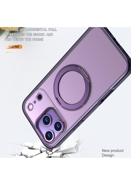iPhone 17 Pro Için Magsafe Yüzük Tutucu Telefon Kılıfı (Yurt Dışından) modelleri