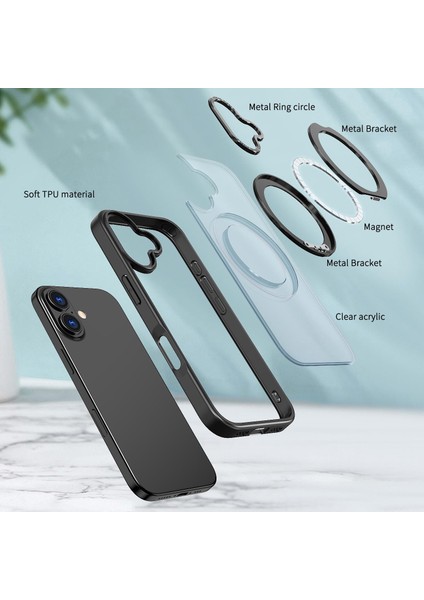 iPhone 17 Için Magsafe Yüzük Tutucu Telefon Kılıfı (Yurt Dışından) fırsatları
