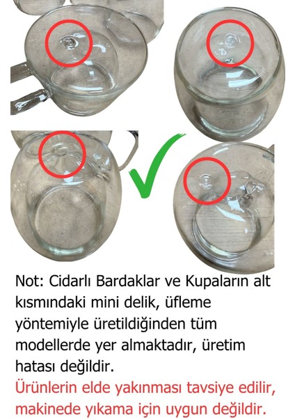 Çift Cidarlı Kahve,latte,çay Bardağı Seti -250 ml Cam Kupa Seti 3 Adet 2128