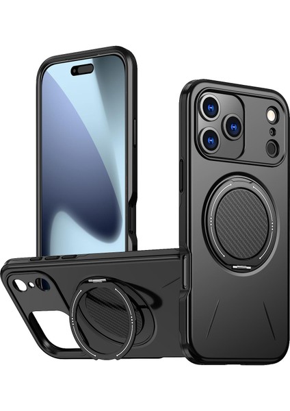 iPhone 17 Pro Max Için Metal Tutucu Magsafe Telefon Kılıfı (Yurt Dışından)