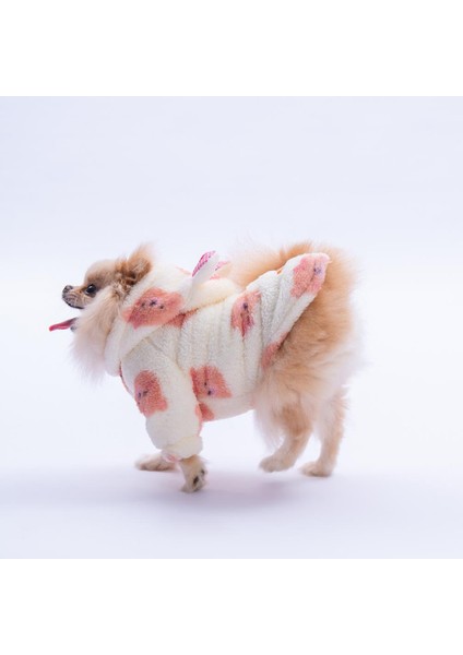 Somon Sapporobear Hoodie Ayı Desenli Kulaklı Peluş Köpek Kıyafeti Kedi Kıyafeti Köpek Sweati modelleri