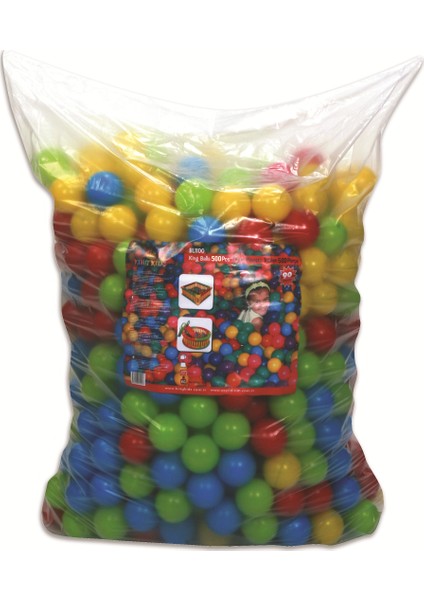 Oyun Havuzu Topları 65 mm 500'lü Poşetli