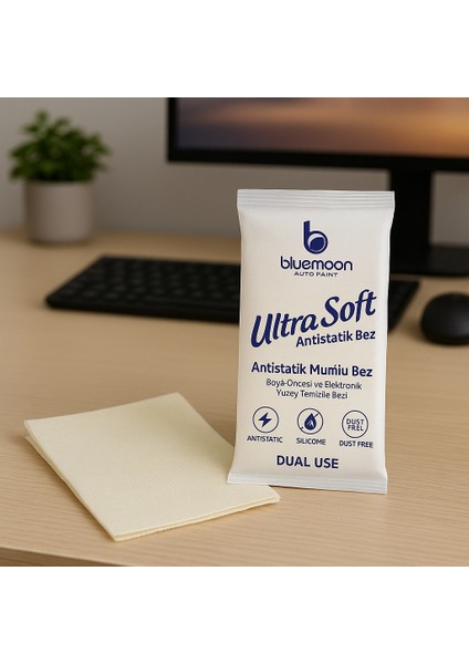 30X80 cm Ultra Soft Antistatik Mumlu Bez Boya Öncesi ve Elektronik Yüzey Temizlik Bezi fırsatları