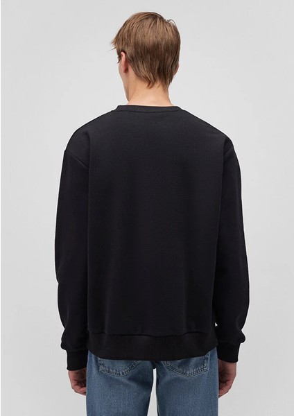 Mavi Logo Baskılı Siyah Sweatshirt 0611716-900