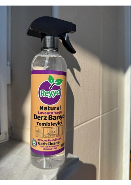 Naturel Lavanta Yağlı Derz Banyo Yüzey Temizleyici -600 Ml(Koli Çi 12 Adet)