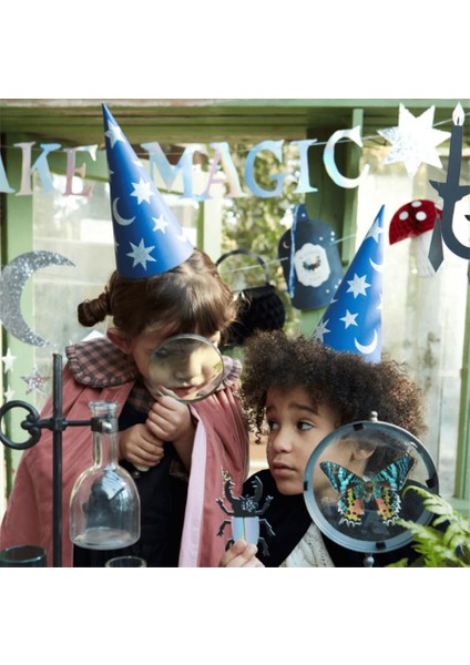 - Wizard Party Hats & Wands - Sihirbaz Parti Şapkaları & Sihirli Değnekler (6lı) fırsatları