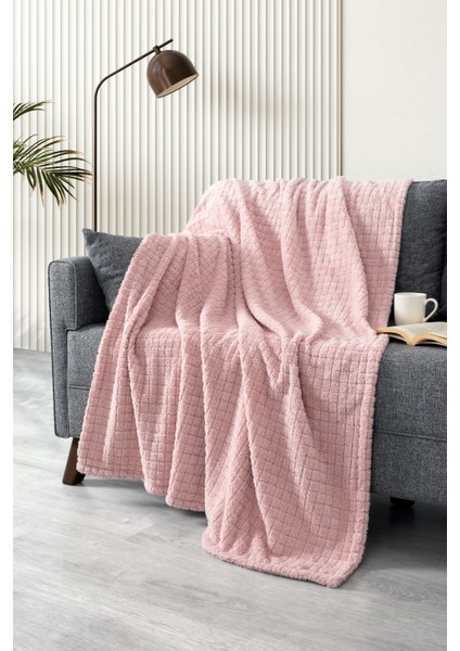 Wellsoft Battaniye-Pudra Tv Battaniyesi- Peluş Polar Yumuşak BATTANIYE-110X160 cm