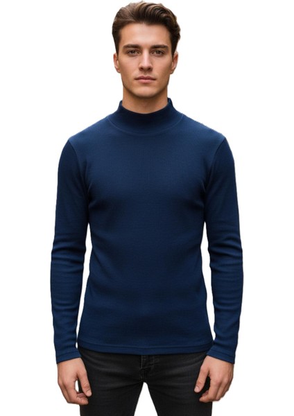 Erkek Yarım Balıkcı Uzun Kol Normal Beden Sweatshırt modelleri