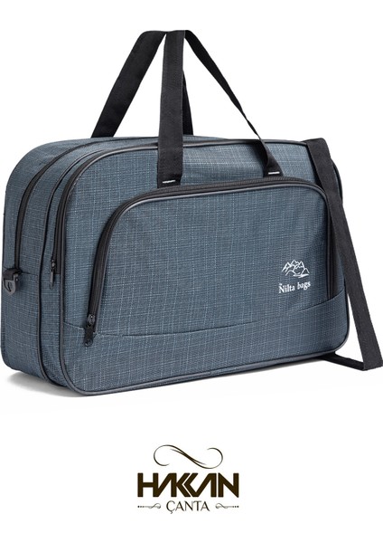 nil-01 UNISEX HAVLU KUMAŞ HOSTES VALİZ SEYAHAT TATİL SPOR HASTANE ÇOK GÖZLÜ EL VE OMUZ ÇANTASI KABİN BOY