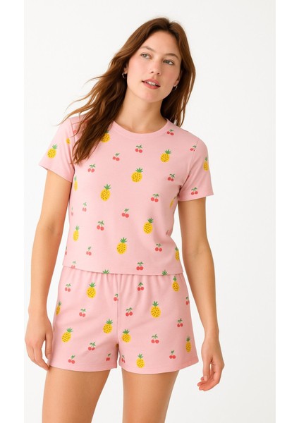 Milan Ananas Baskılı Şortlu Takım fiyatları