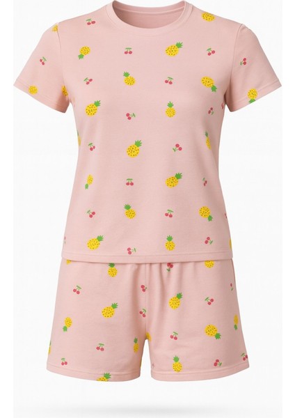 Milan Ananas Baskılı Şortlu Takım modelleri