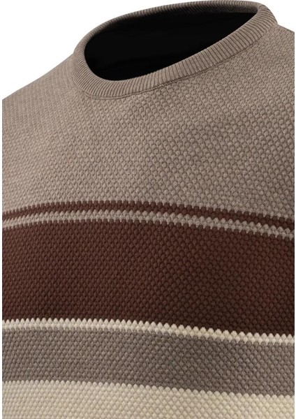 Erkek Sıfır Yaka Kazak Petek Örgü Klasik Kalıp 5244C BGL-ST04861 fırsatları