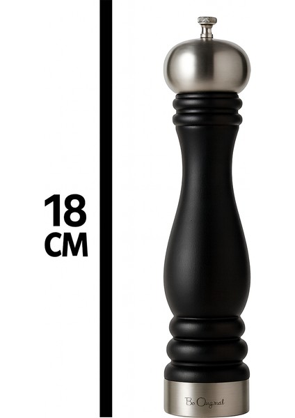 Brussels Piano Tuz Değirmeni 18 cm – Seramik Öğütücü Mekanizmalı