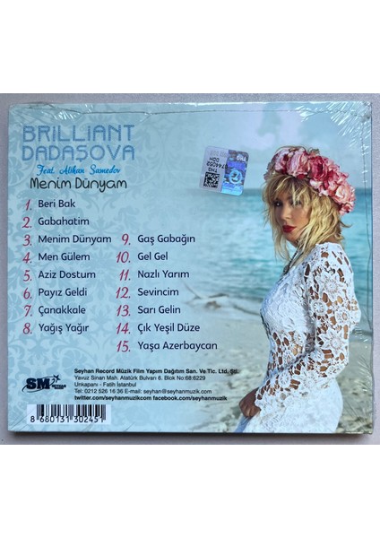 Brilliant Dadaşova Feat Alihan Samedov Menim Dünyam CD (Jelatininde Sıfır Orjnal Dönem Baskı Cd) fiyatları