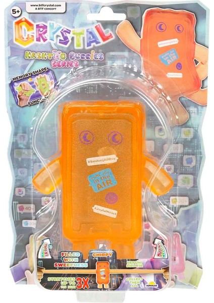 Crystal Hashtag Buddies Serisi Stretch Figür - Chirpy modelleri