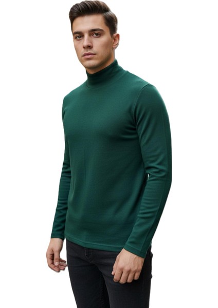 Erkek Yarım Balıkcı Uzun Kol Normal Beden Sweatshırt fiyatları