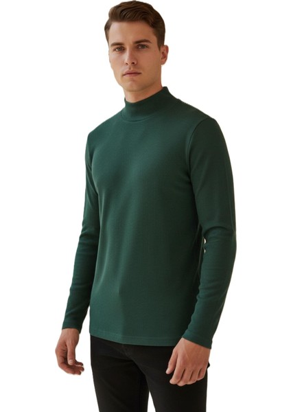 Erkek Yarım Balıkcı Uzun Kol Normal Beden Sweatshırt modelleri