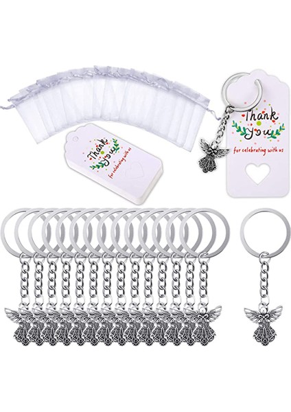 30PCS Melek Anahtarlık Melek Kolye Düğün Doğum Günü Partisi Bebek Duş Vaftiz Cemaati Töreni (Yurt Dışından)