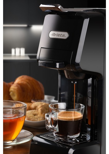 Çok Fonksiyonlu Kapsül, Pod ve Öğütülmüş Kahve 4in1 Espresso Makinesi Siyah 1304/11 indirimleri