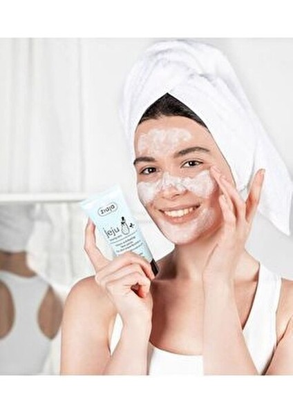 Jeju Yüz Mikro Peeling Yağlı Ciltler İçin Arındırıcı Etki 75 ml Gliserin İçerir modelleri