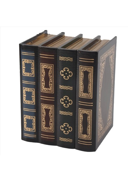 Avrupa Retro Depolama Kutusu Kitap Şekil Depolama Kutusu Kitap Ahşap Mücevher Kutusu Dekorasyon Gizli Ürün Saklama Kutusu (Yurt Dışından)