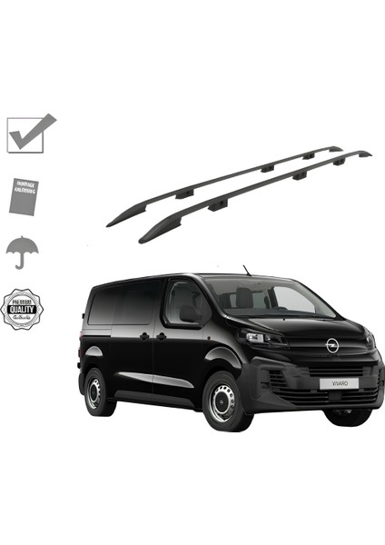 Vıvaro City Van Kısa Şase Tavan Çıtası Siyah 2019 2020 2021 2022 2023 2024 2025 2026 2027