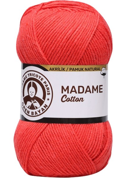 Ören Bayan Madame Cotton Örgü İpi - Nar Çiçeği - 1 Adet - ( Renk Kodu: 058 ) fiyatları