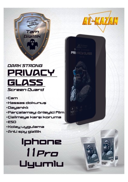 iPhone 11 Pro Hayalet Ekran Koruyucu – Ultra Ince Şeffaf, Anti Çizik & Darbeye Dayanıklı Koruma