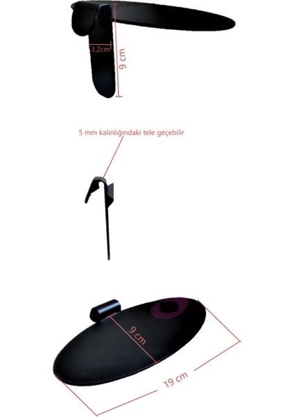 50 Adet Tel Panoya Geçme Plastik Ayakkabı Standı Ayakkabı Teşhir Standı Ayakkabı Rafı modelleri