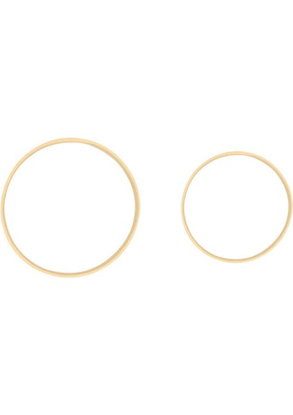 2pcs Ahşap Daire Yuvarlak Yakalayıcı Diy Kasnağı Çiçek Çelenk Evi Bahçe Bitki Dekor Asılı Sepet 18CM &amp 10CM (Yurt Dışından)