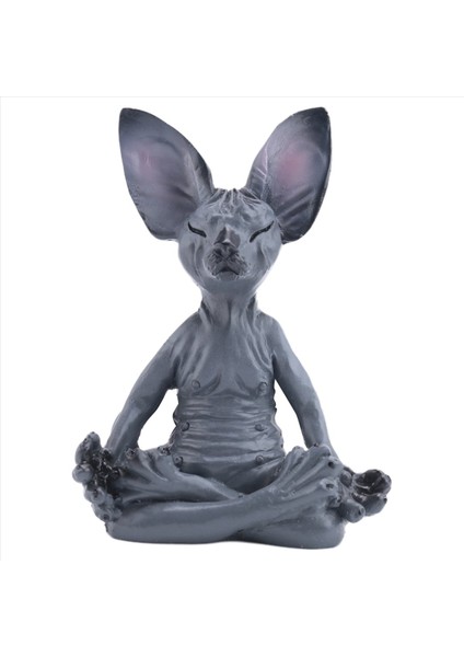 Sfenks Cat Meditat Düşünme Kedi Heykeli Meditasyon Düşünen Kedi Sfinx Tüysüz Kedi Meditasyonu Koleksiyon Dekoru (Yurt Dışından)