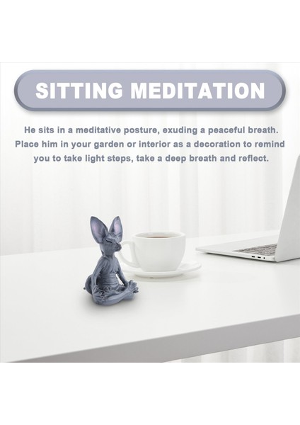 Sfenks Cat Meditat Düşünme Kedi Heykeli Meditasyon Düşünen Kedi Sfinx Tüysüz Kedi Meditasyonu Koleksiyon Dekoru (Yurt Dışından) fırsatları