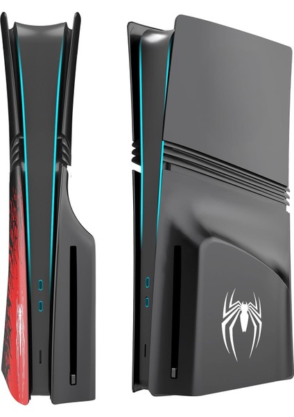Ps5 Pro Faceplate Kapak Seti – Disc CD & Digital Edition Uyumlu Ön/arka Kasa Değişim Cover Case Spider