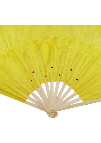 2x Güzel Ipek Üç Renk Gradyan Flame Dance Fan El Katlama Bambu Fan Dekorasyon Fanı Bayanlar Kadın El Sanatları (Yurt Dışından) fırsatları