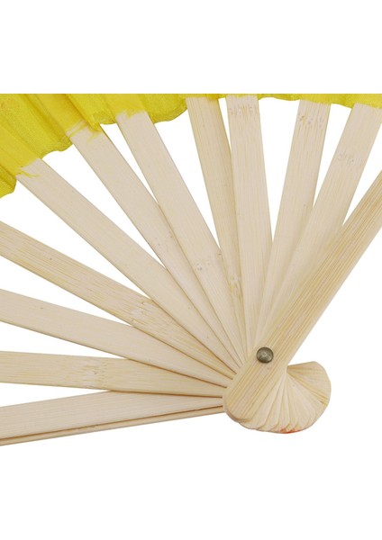 2x Güzel Ipek Üç Renk Gradyan Flame Dance Fan El Katlama Bambu Fan Dekorasyon Fanı Bayanlar Kadın El Sanatları (Yurt Dışından) indirimleri