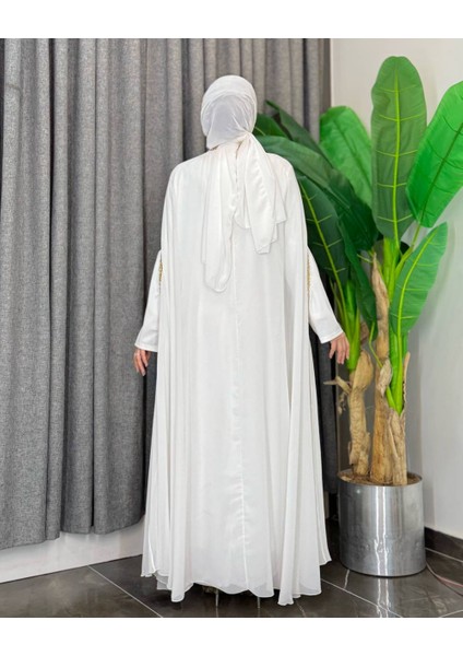 Taş Işleme Detaylı Pelerinli Elbise Takımı 2 Parça fırsatları