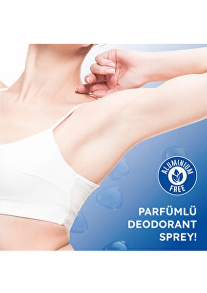 Kadın Deodorant Sprey 24 Saat Uzun Süreli Koruma 150 ml Paraben ve Alüminyum İçermez indirimleri