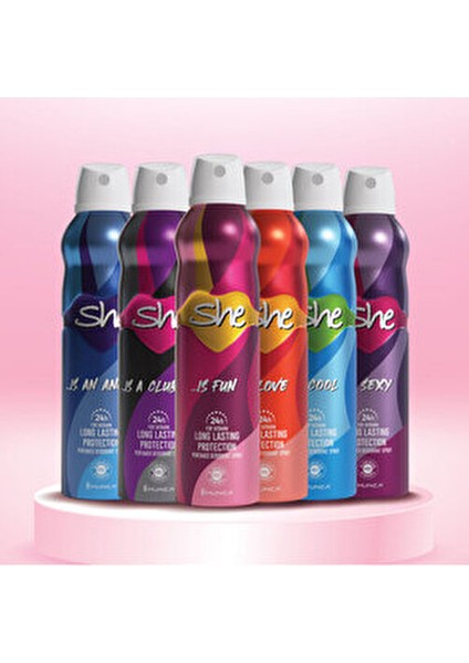 Kadın Deodorant Sprey 24 Saat Uzun Süreli Koruma 150 ml Paraben ve Alüminyum İçermez