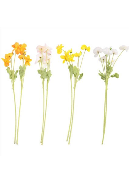 8 Paket Yapay Çiçekler Ipek Haşhaş Çiçekleri Ev Dekoru Buket Buket Düğün Partisi Çiçek Çiçek Aranjman (Yurt Dışından)