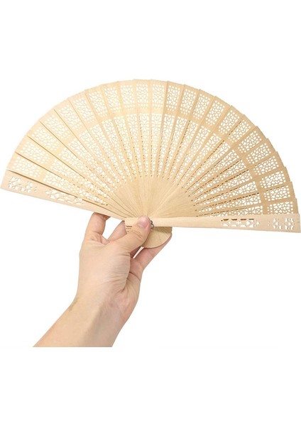Ahşap El Fan Elde Çantaları ile Katlanır Fan Düğün Favors (48 Paket) (Yurt Dışından) fırsatları