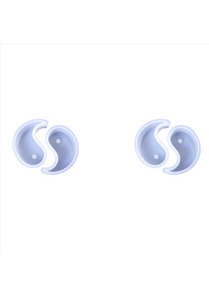 4 Adet Silikon Kalıplar Yin Yang Mum Kalıp Tai Chi Sabunu Balmumu Aromaterapi Kalıbı Epoksi Reçine Kalıp Çikolatalı Şeker Kalıbı (Yurt Dışından)