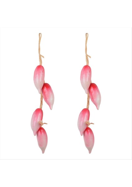 2pcs Yapay Simülasyon Yemek Sebzeleri Fotoğraf Dekorasyon Odası Evi Noel Duvar Dekor Stili B (Yurt Dışından)