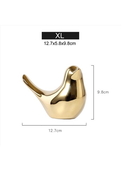 3x Kutup Evi Altın Kuş Figürinleri Modern Seramik Kuş Heykelleri Hayvan Heykel Altın Seramik -Xl (Yurt Dışından) fiyatları